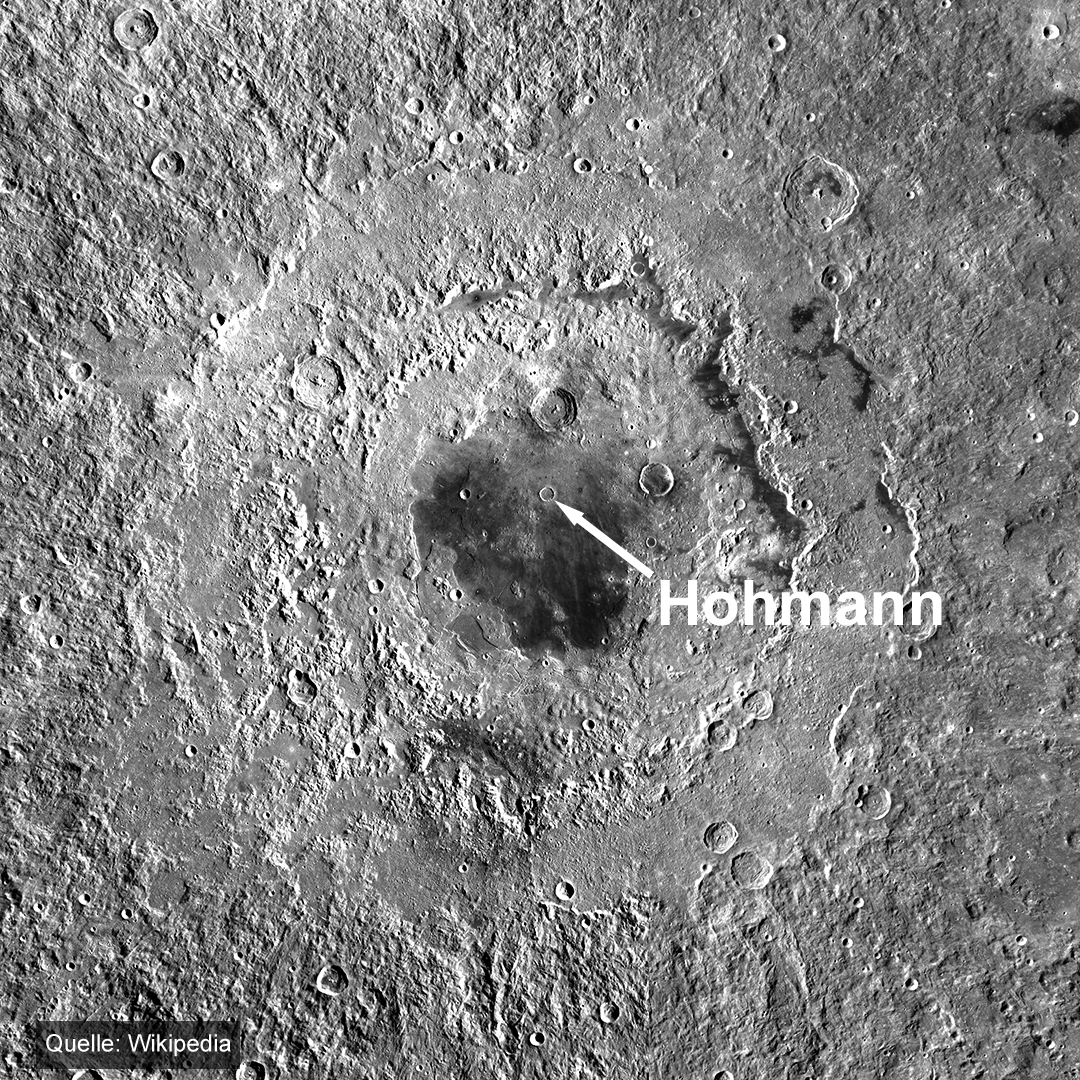 Krater Walter Hohmann auf der Mondrückseite