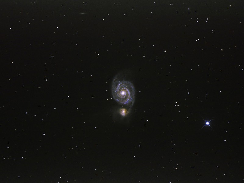 M51 Gesamtstack 144min cda18 filtered aus 2